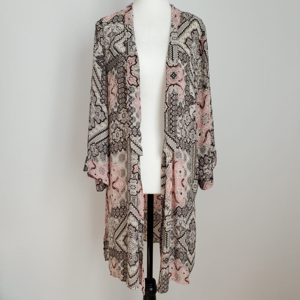 Tahari Patterned Kimono Size L/XL